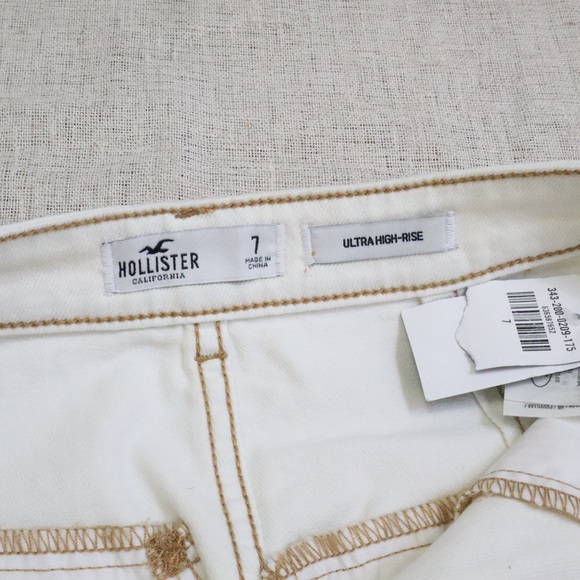 Hollister Ultra High Rise Contrast Stitch Denim Skirt NWT - Picture 7 of 10